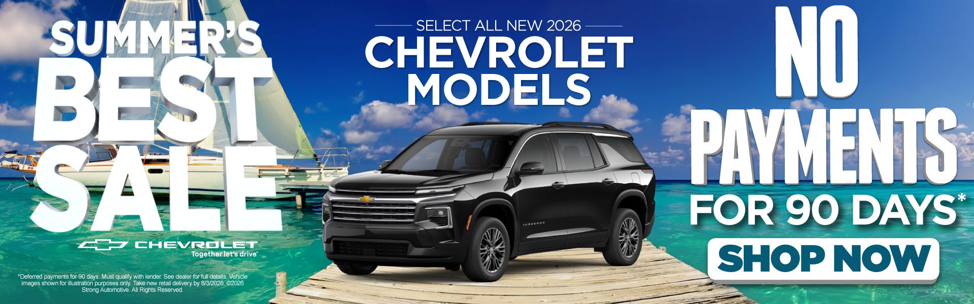 New 2026 Chevrolet Equinox and Trax	0% APR for 36 Months*